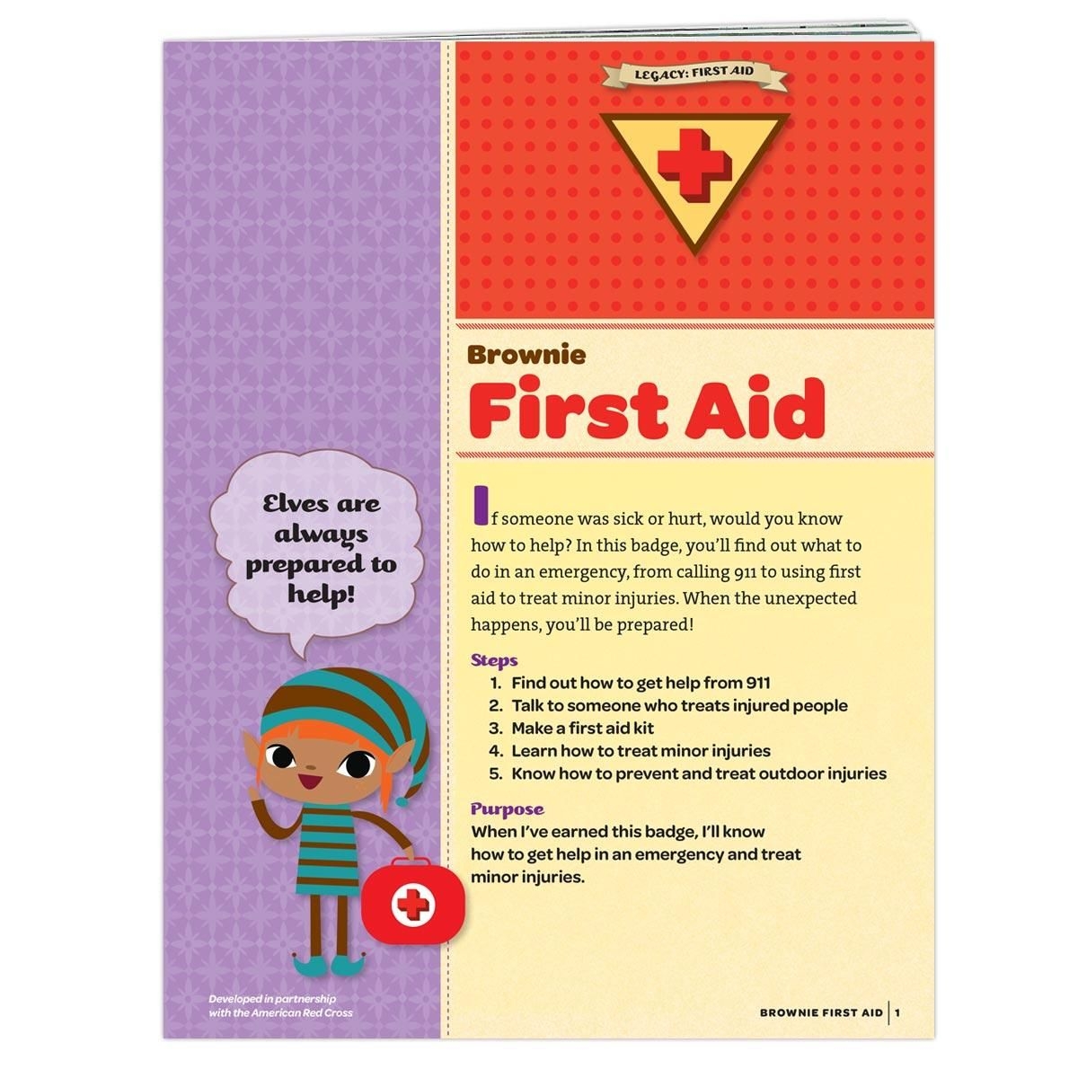 Brownie First Aid Badge Requirements Pamphlet Badge First Aid Girl 