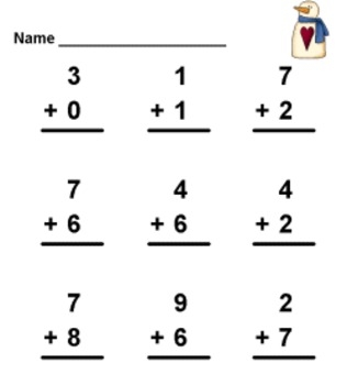 Build Your Own Math Holiday Addition Worksheets By BillyBear4Kids
