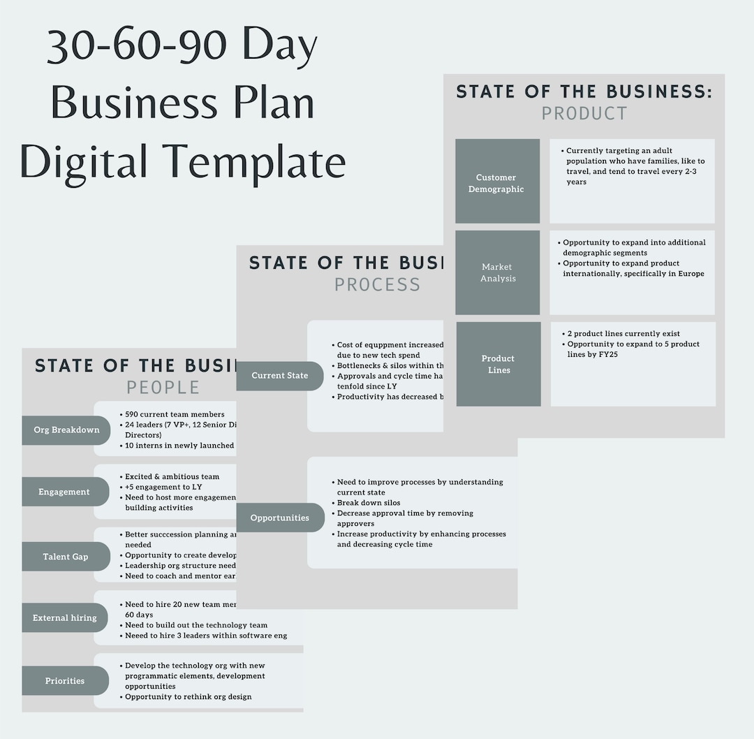 30 60 90 day business plan template