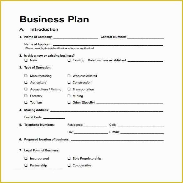 Business Plan Template Pdf Free Download Of Best 25 Business Plan 