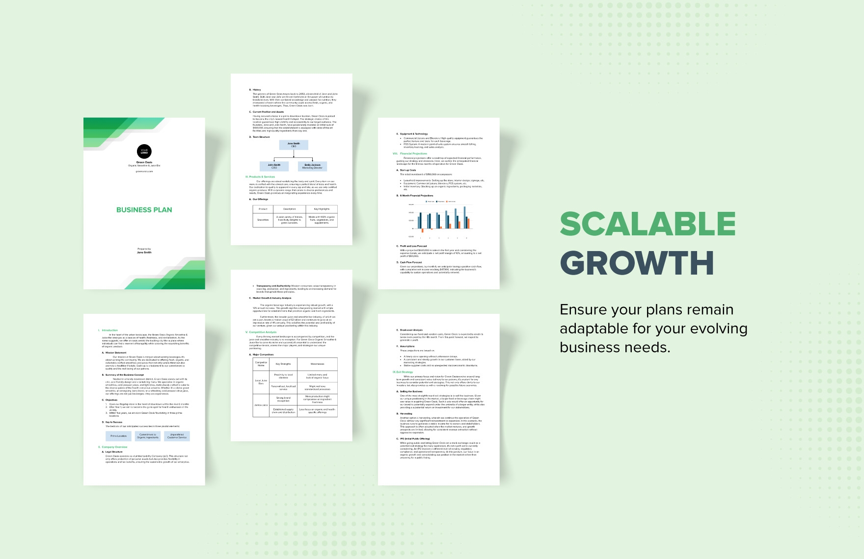 microsoft word business plan template