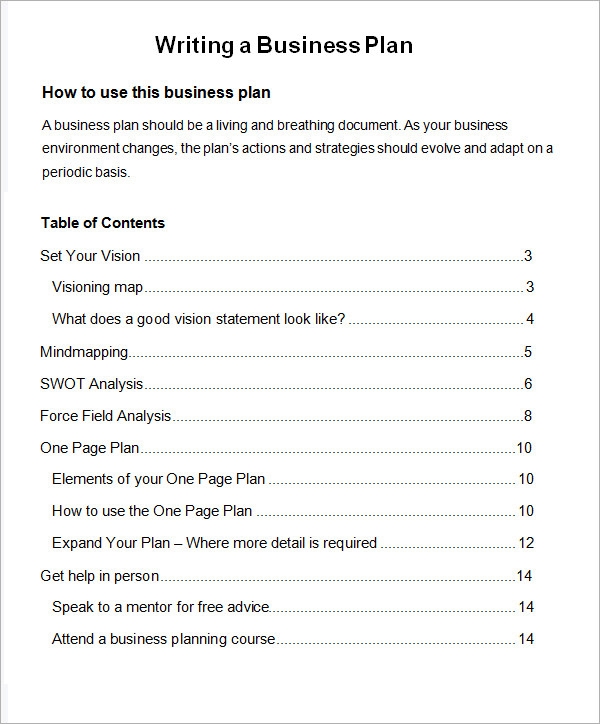 Bussines Plan Template 17 Download Free Documents In PDF Word