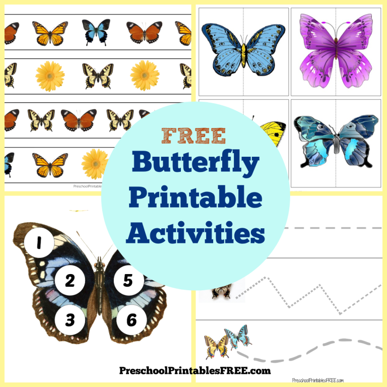 Butterfly Activities And Games For Preschool Free Preschool Printables