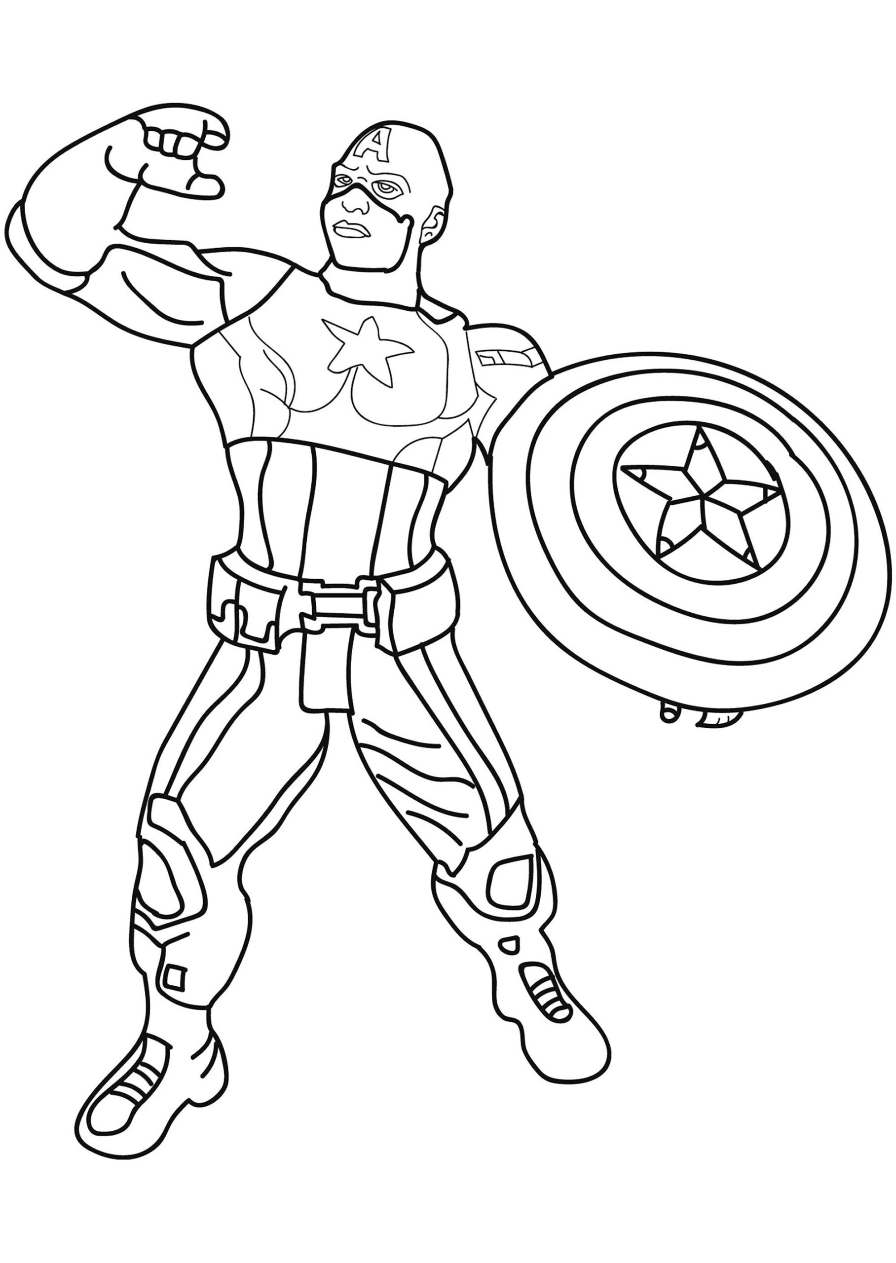 captain america printable pictures