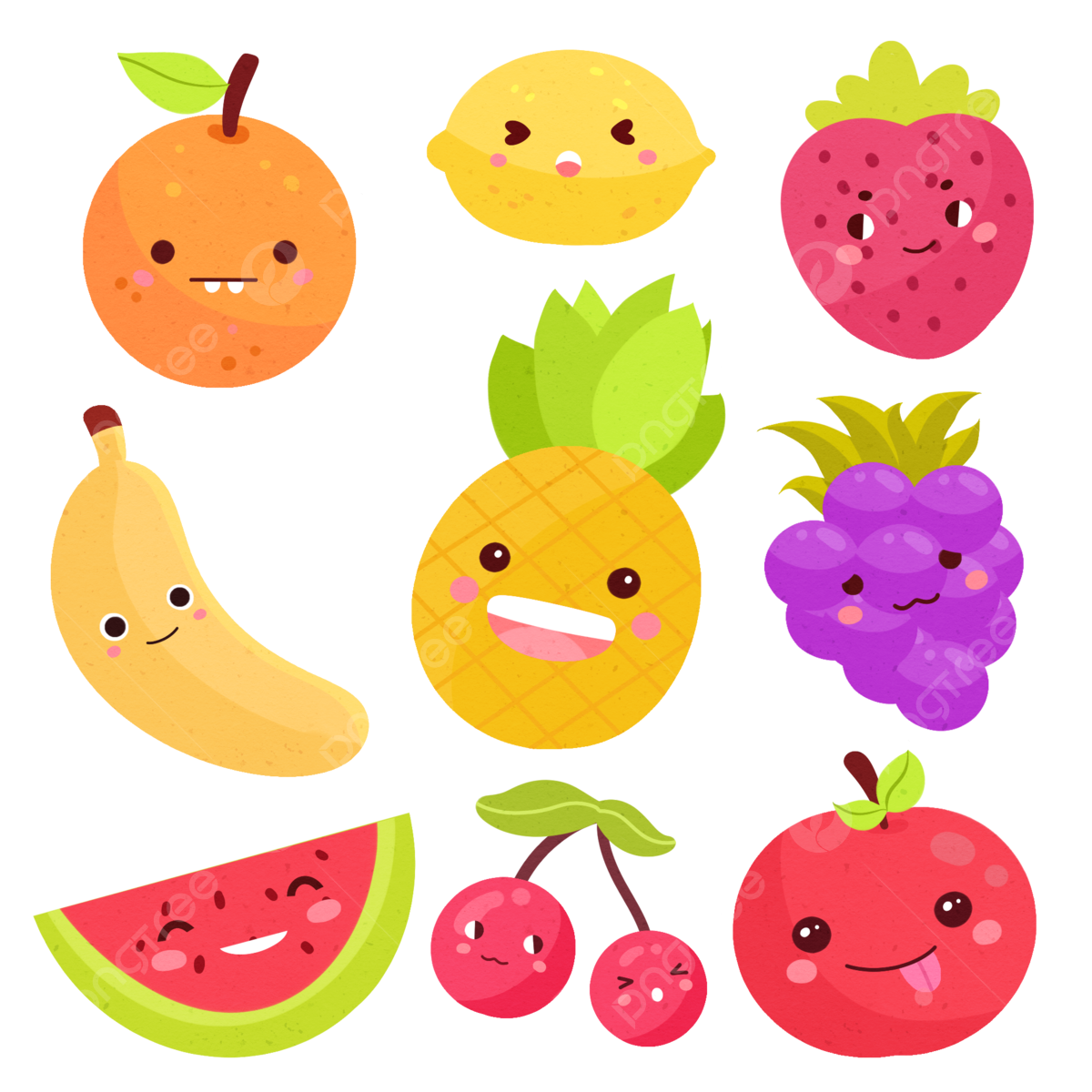 Cartoon Fruit Png Vrogue co