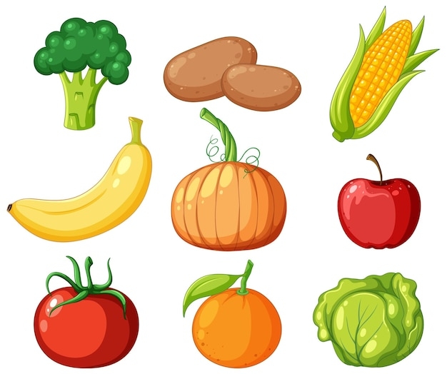 Cartoon Fruit Vegetables Images Free Download On Freepik