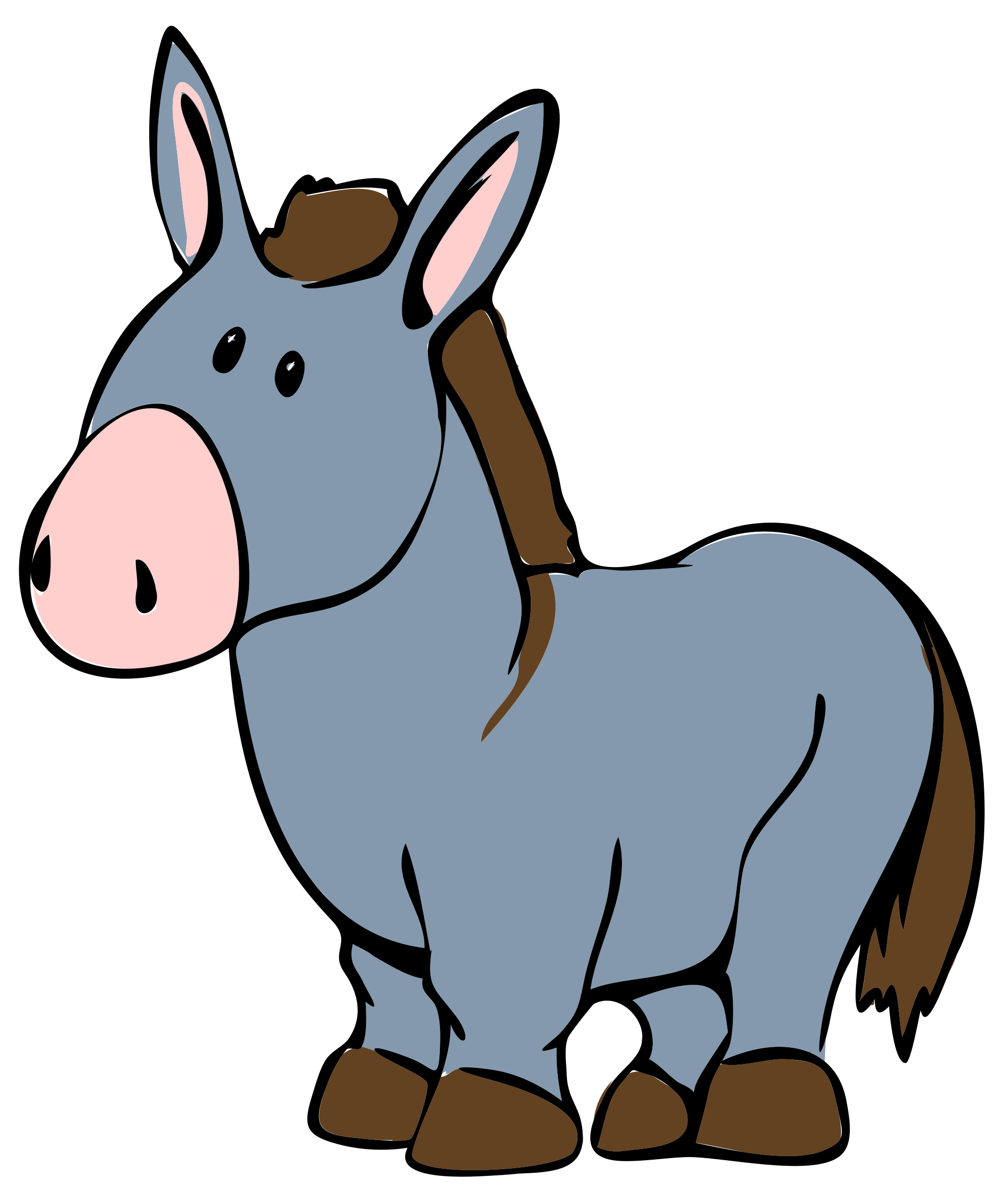 Cartoon Images Of Donkeys Printable Template Calendar