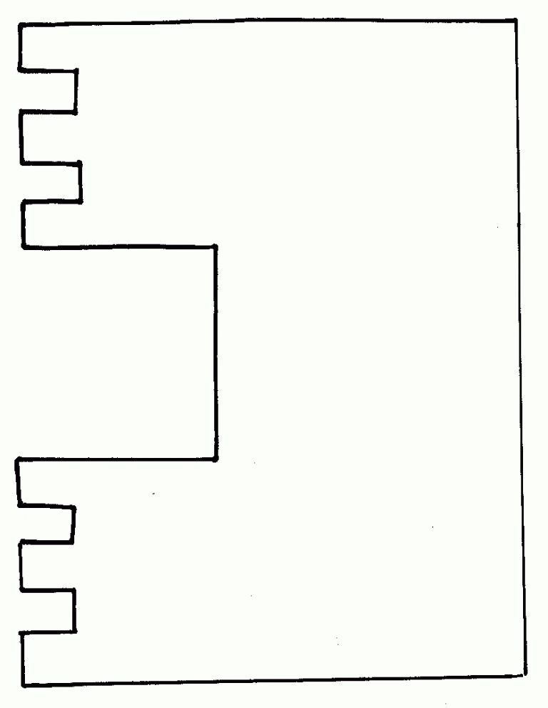 Castle Template Craft Fantasy Crafts Print Your Castle Template 