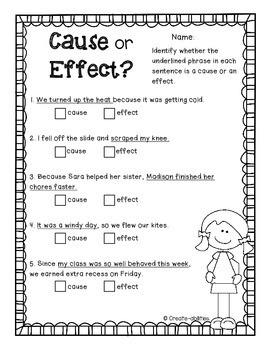 Cause And Effect Activities Posters And Printables By Create Abilities