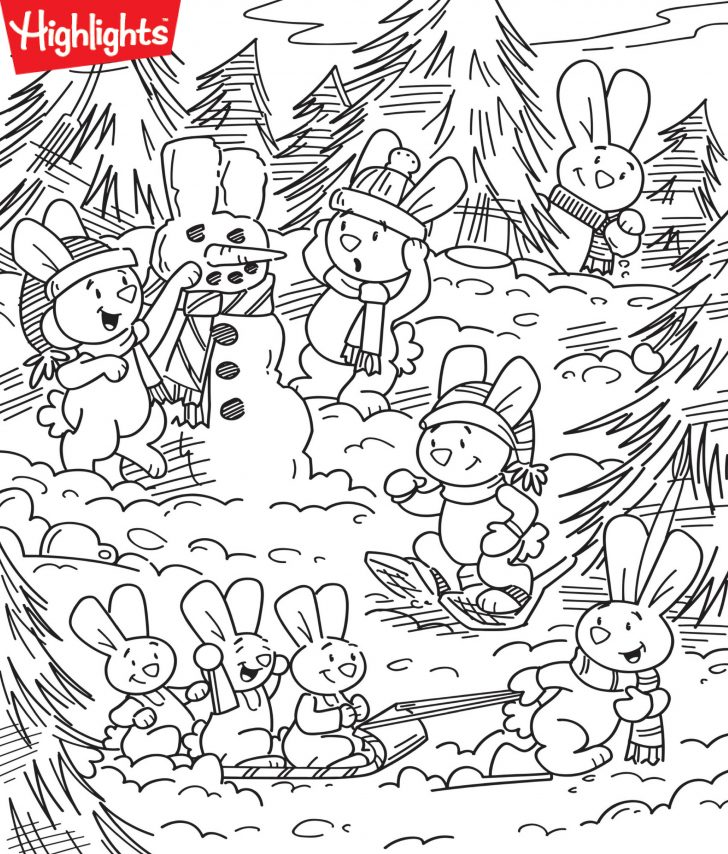 Celebrate January Season Winter Hidden Picture Puzzles Hidden 