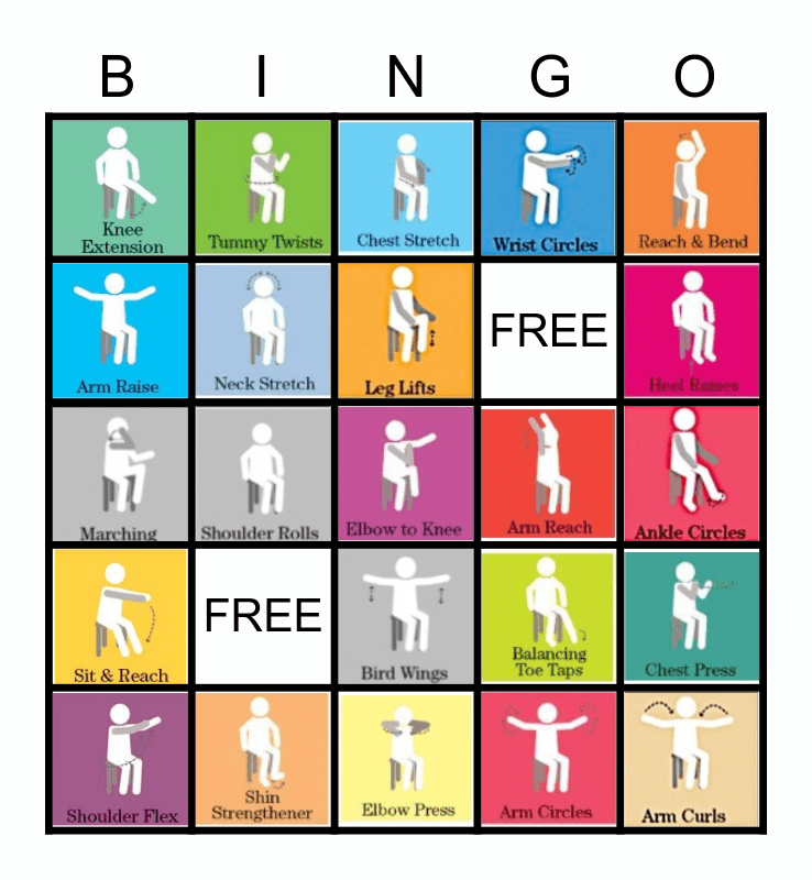 Chair Activity Bingo Printable