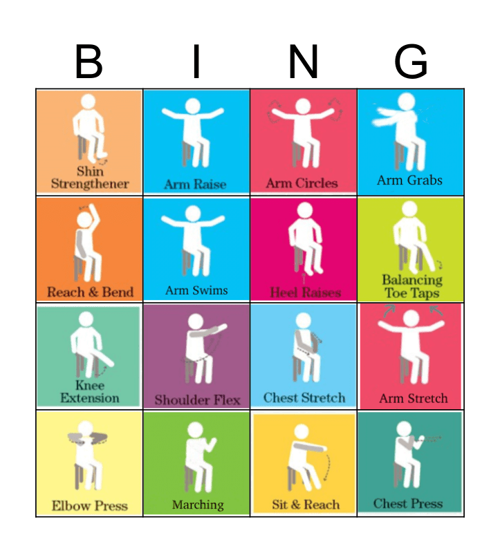 Chair Activity Bingo Printable