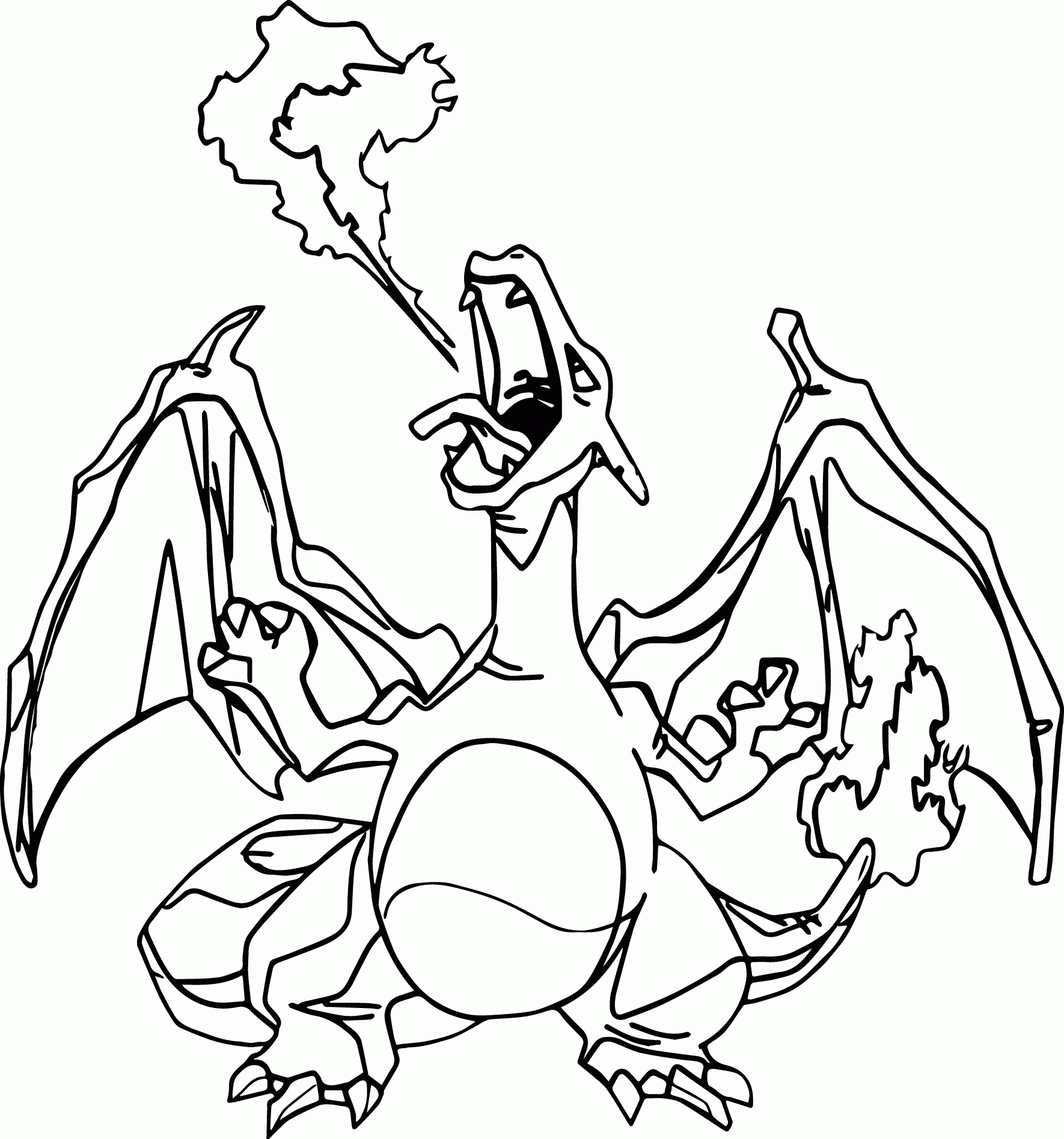 Charizard Printable Coloring Pages