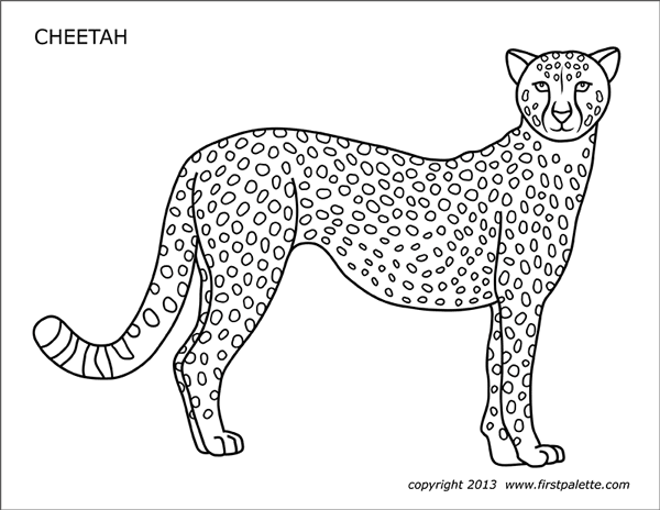 free printable cheetah pictures