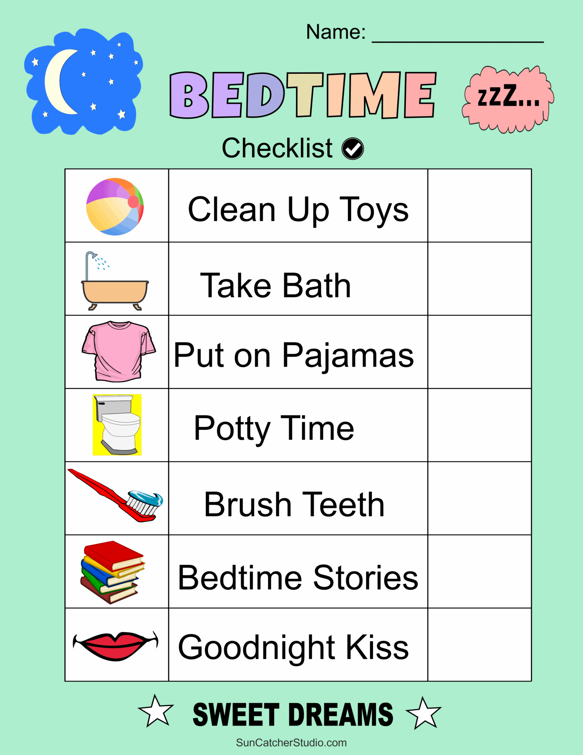 free printable chore charts with pictures