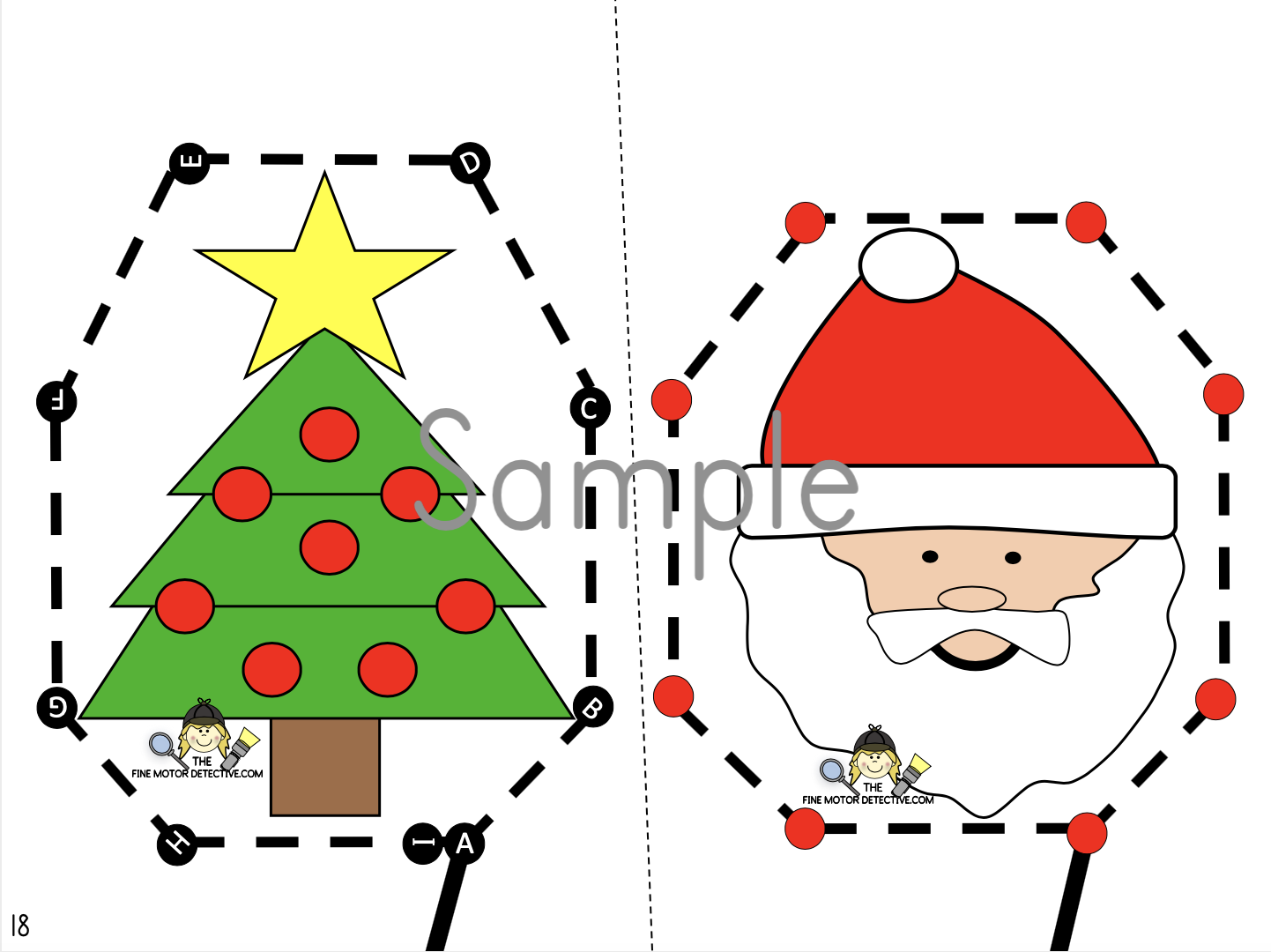 christmas cutting activities printable