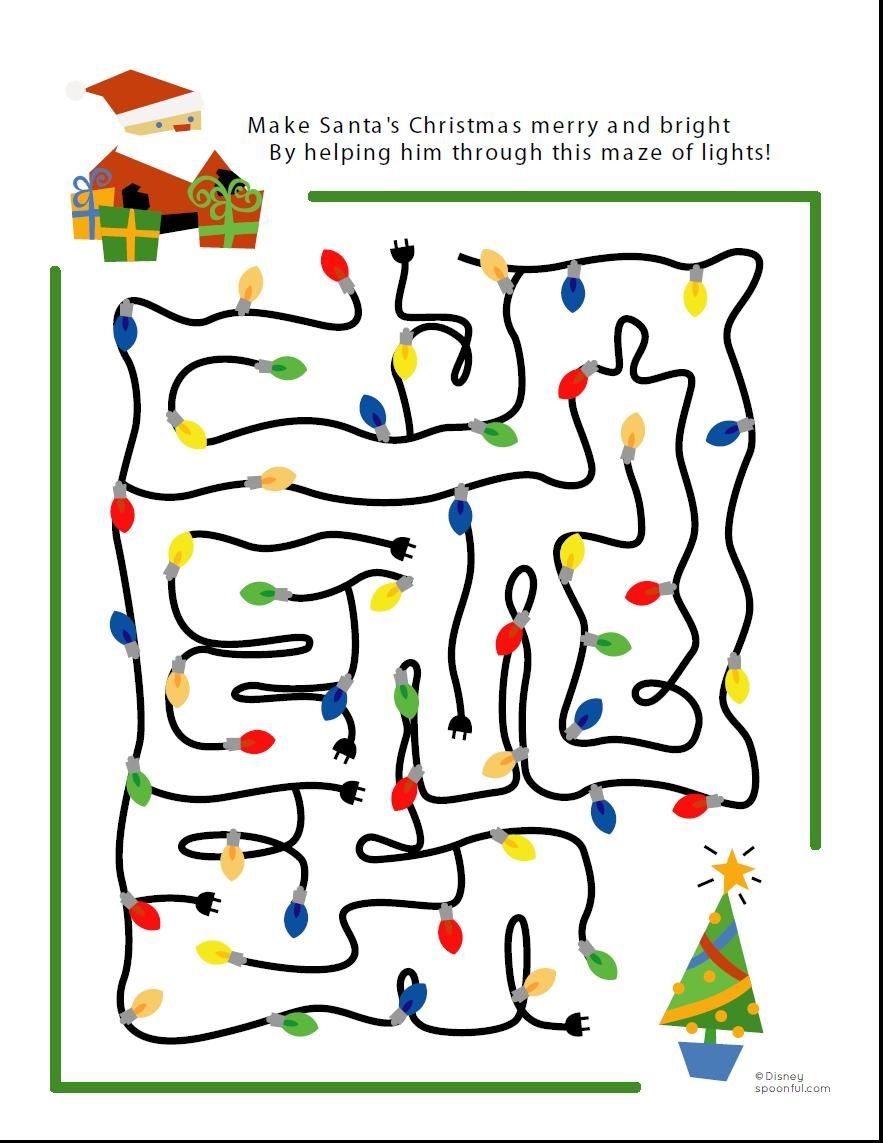 Christmas Maze Printable Calendar Printables