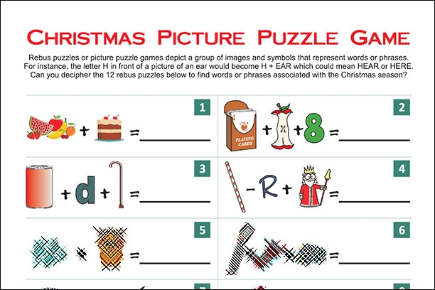 christmas picture puzzle game free printable