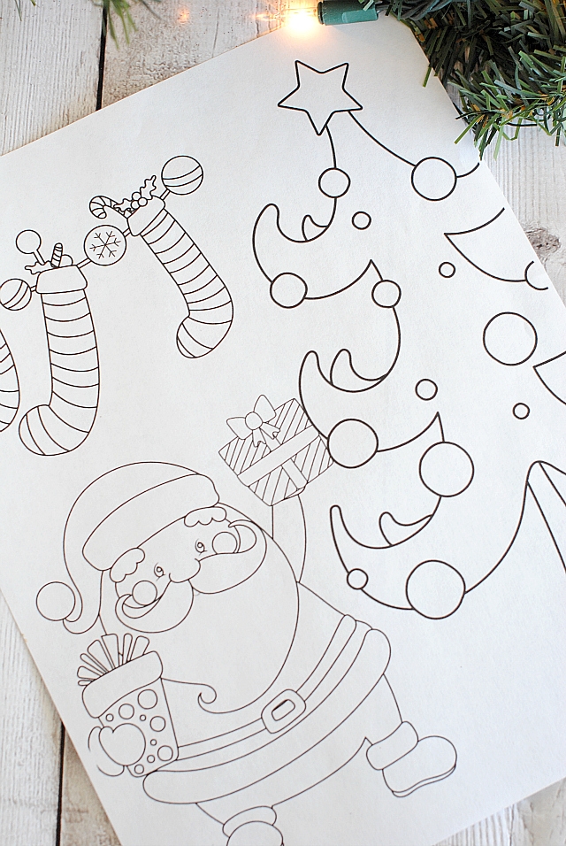 Christmas Pictures To Colour Free Printables Free Printables Hub