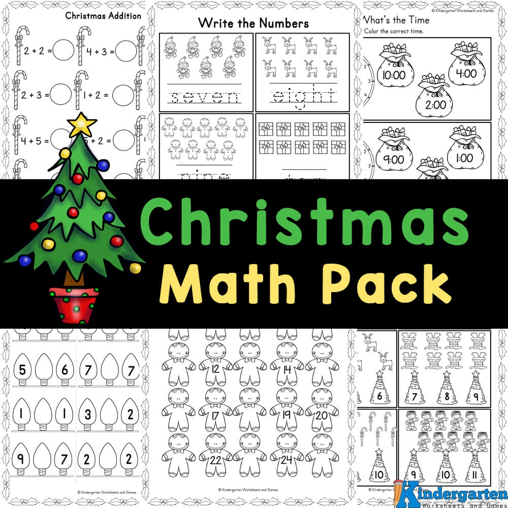 Christmas Preschool Math Worksheets Math Worksheets Printable