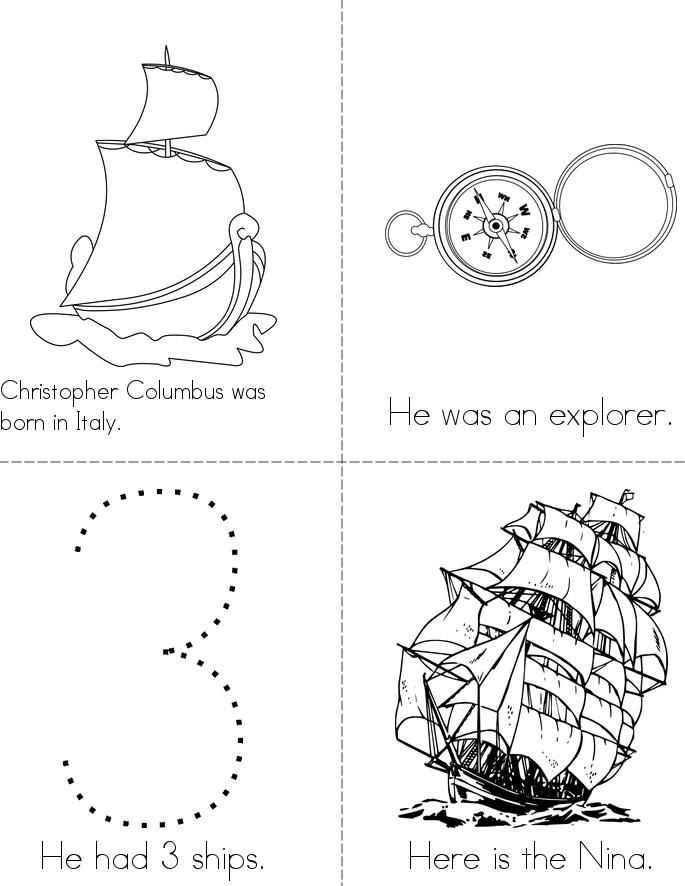 christopher columbus printable activities