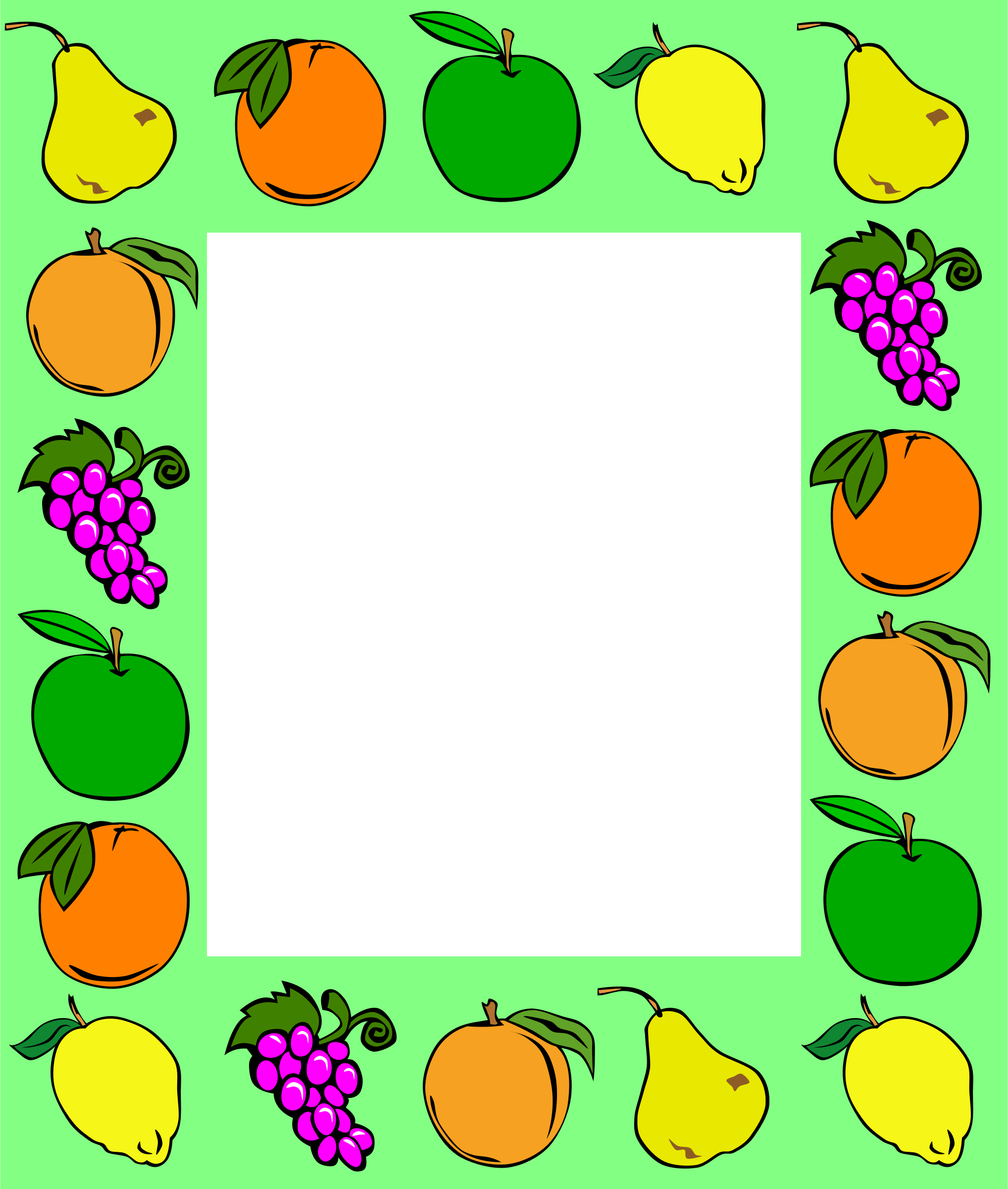 Clipart Fruit Frame 2
