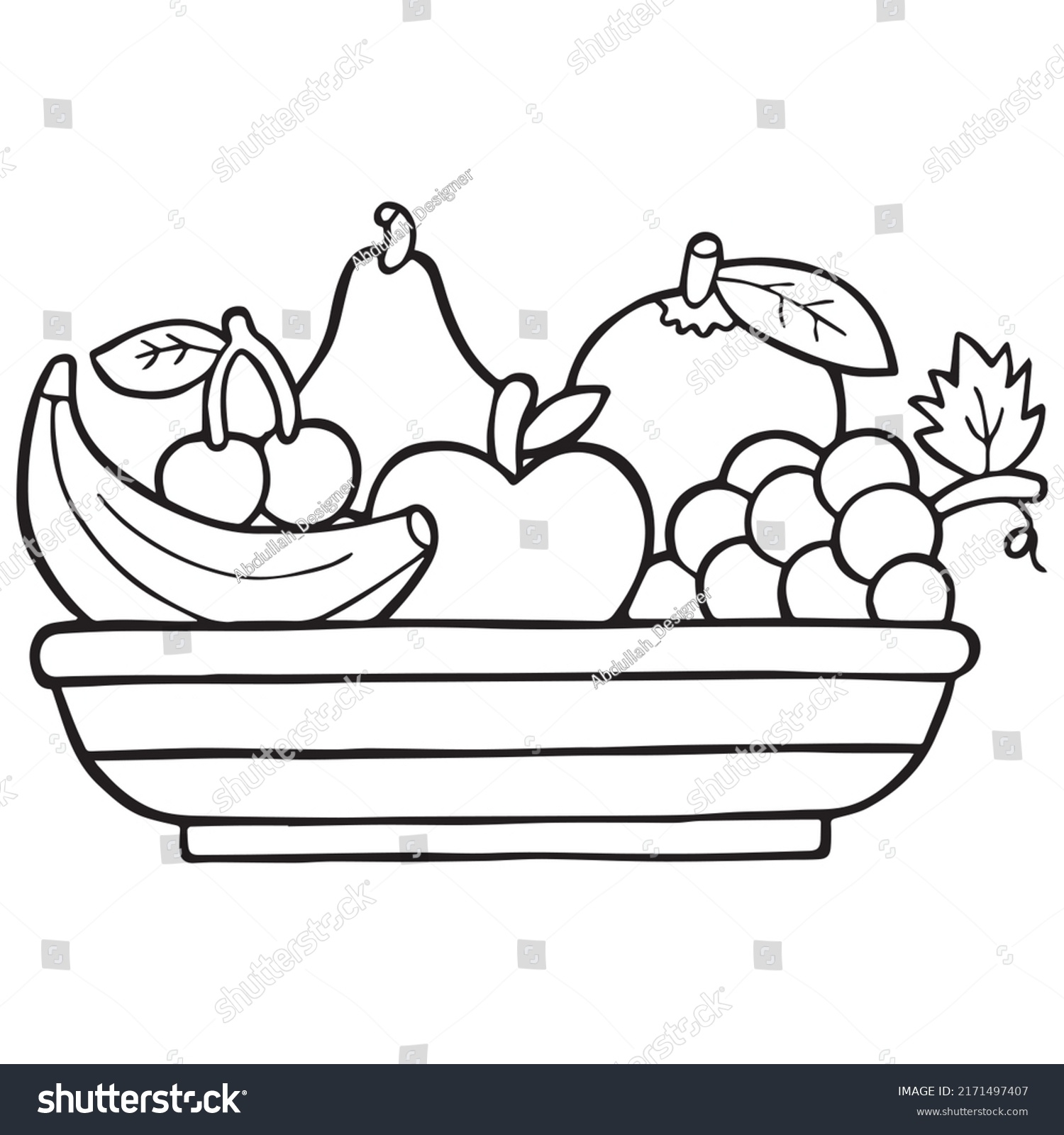 fruit pictures to colour