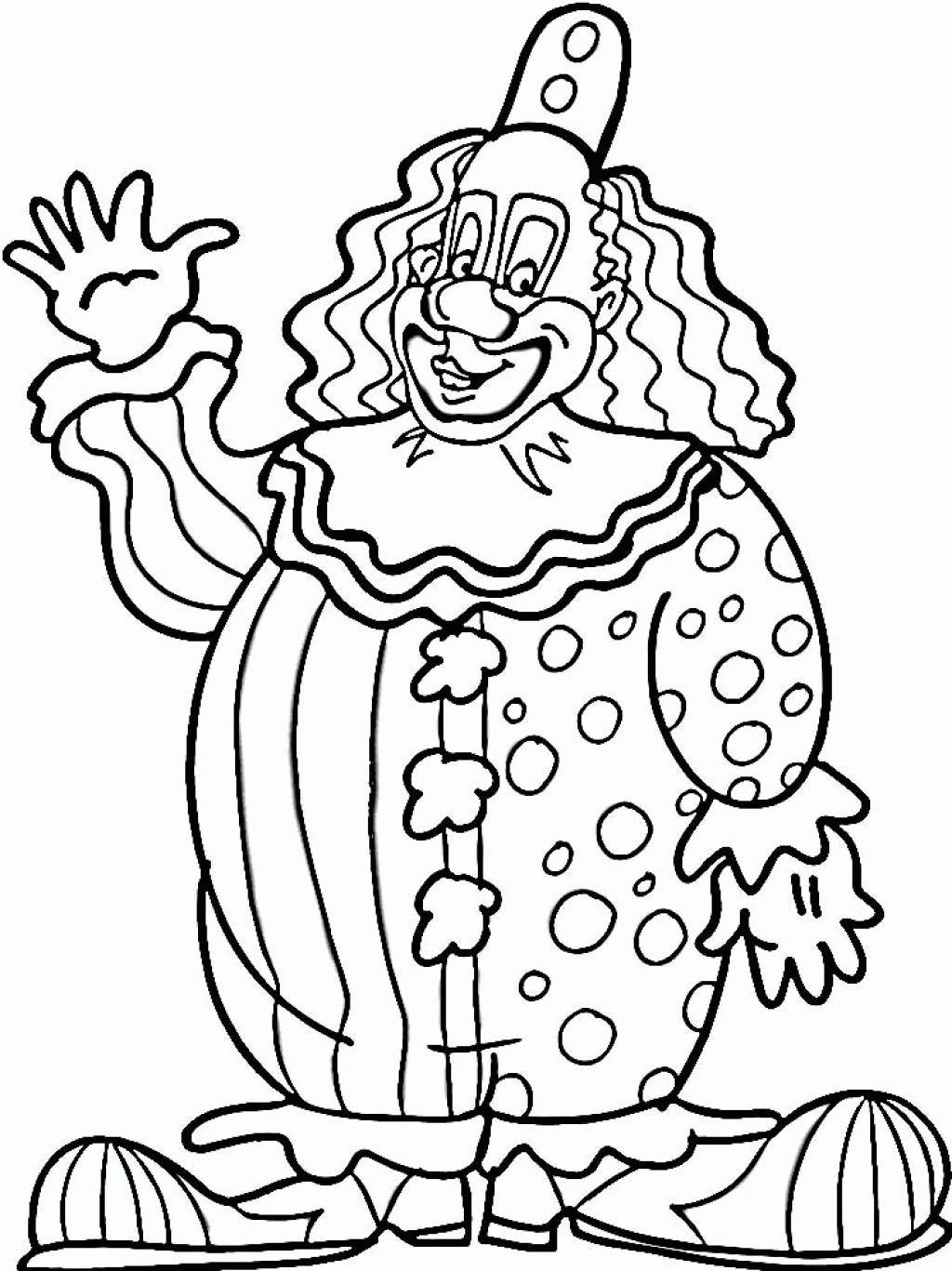 Clown Printable Coloring Pages Coloring Home