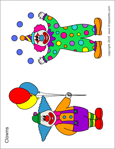 Clowns Free Printable Templates Coloring Pages FirstPalette