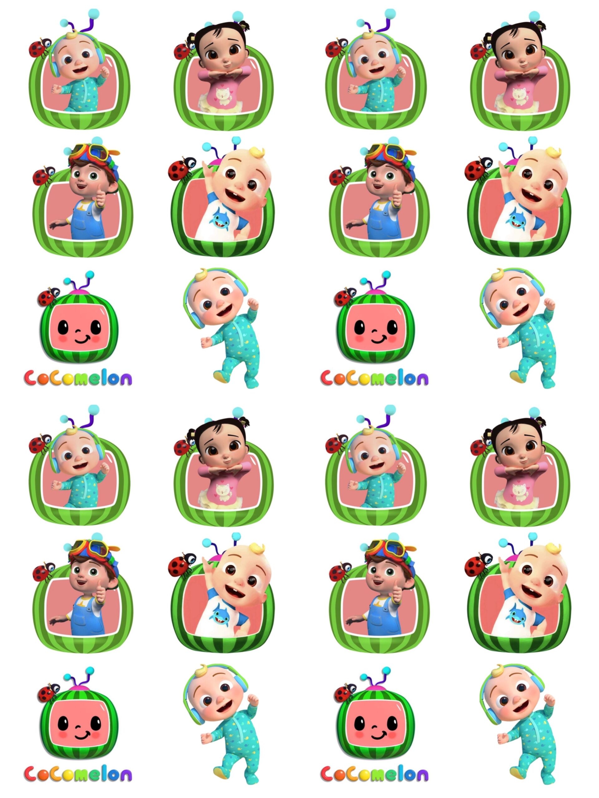 Cocomelon Cake Toppers Printable Free Printable