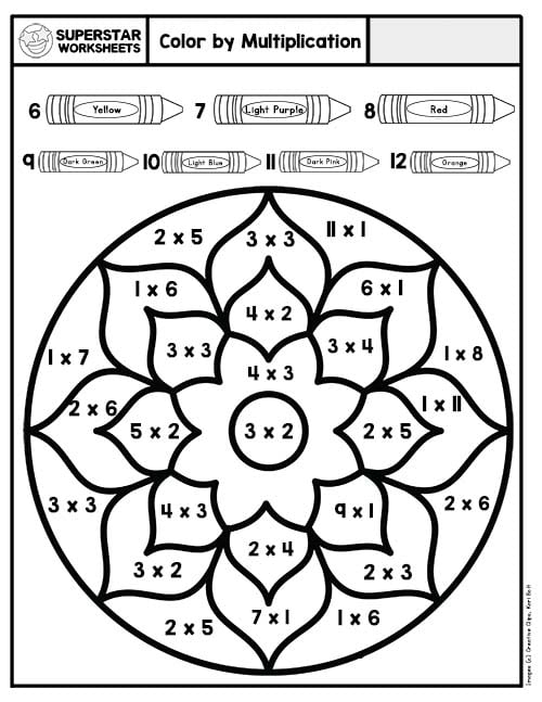 Color By Number Printables Superstar Worksheets Worksheets Library