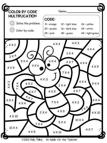 Color By Sight Word Spring Preschool Worksheets