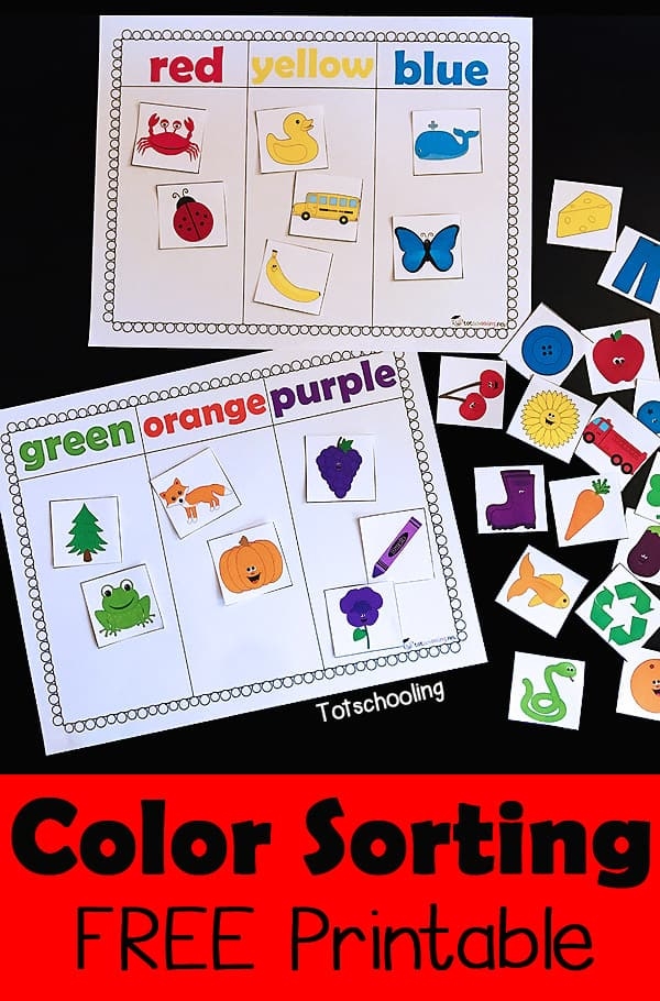 COLOR SORTING PRINTABLE ACTIVITY Homeschool Printables For Free