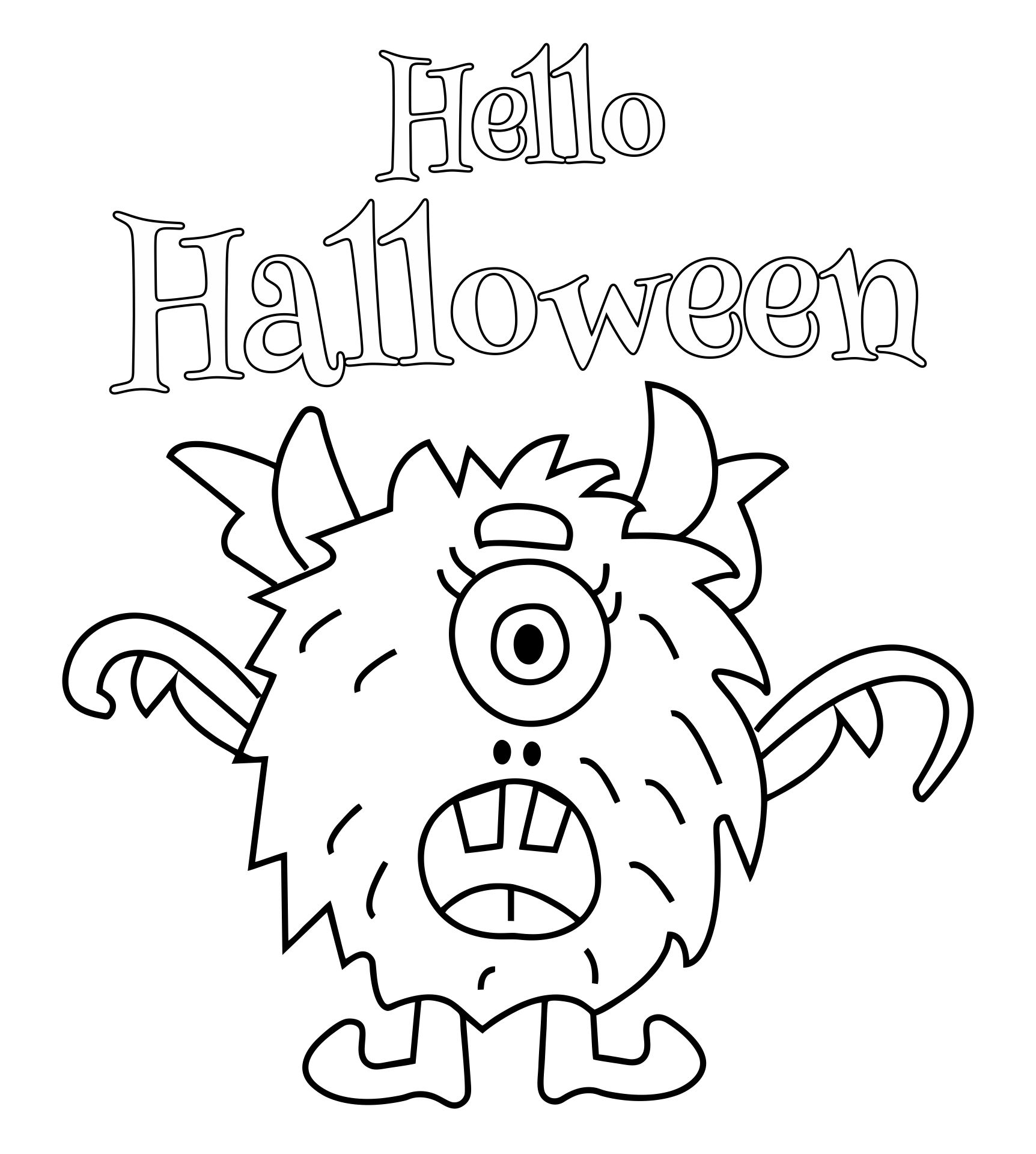 Coloring Free Halloween Printables