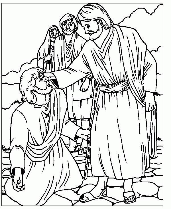 Coloring Page Blind Bartimaeus Activity Sheet 5 Out Of 5 Stars