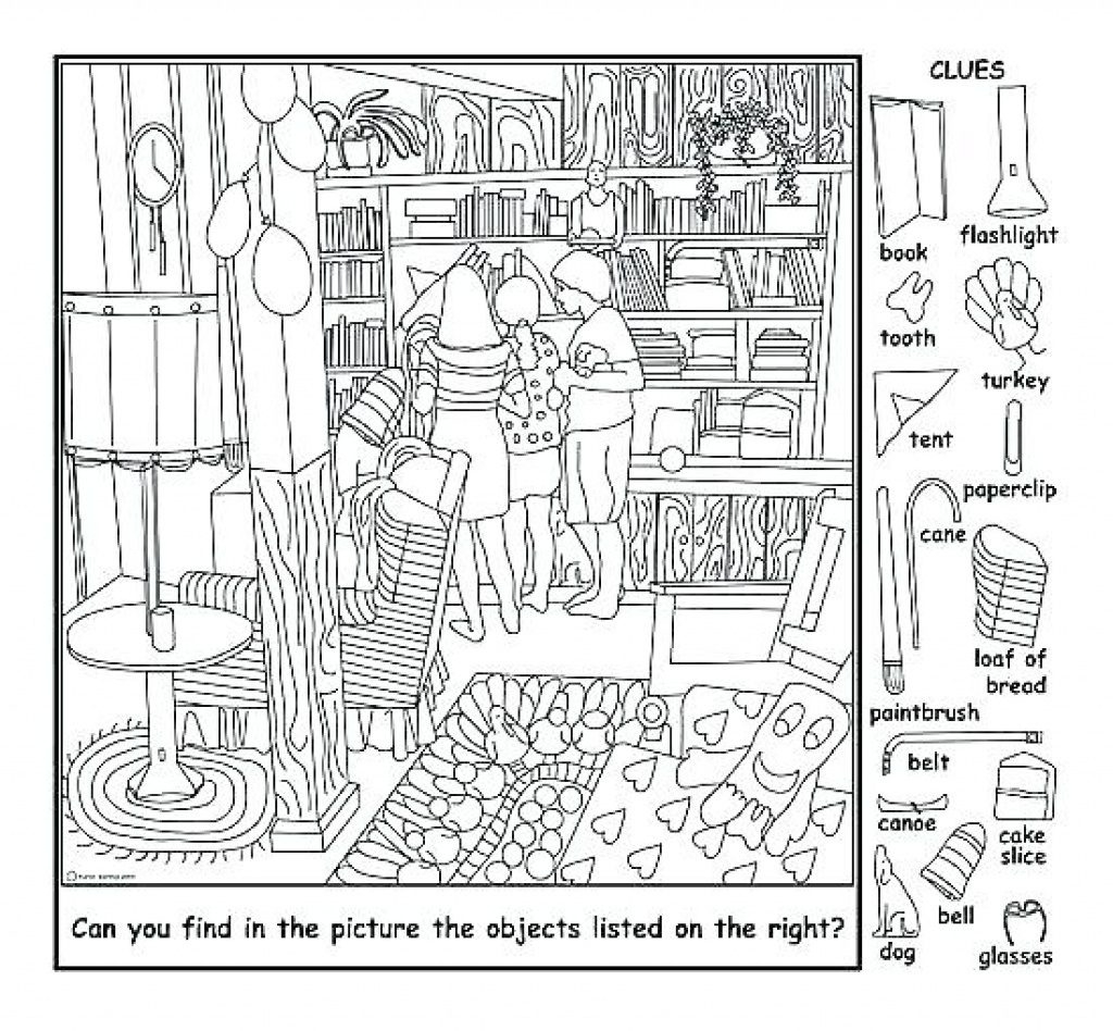 Coloring Page Hiddene Coloring Pages Free Printables Free Printable 