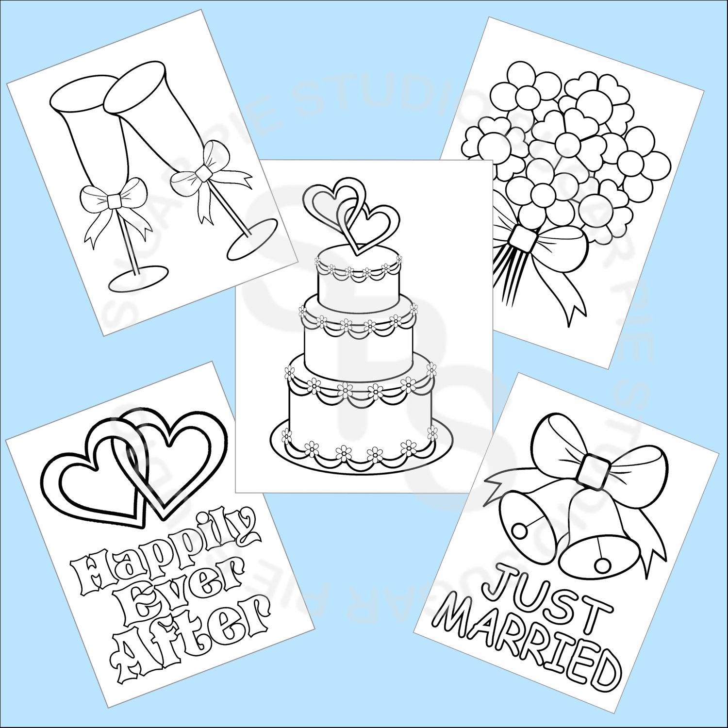 Colouring Free Printable Wedding Activity Book Pages Free Printable 