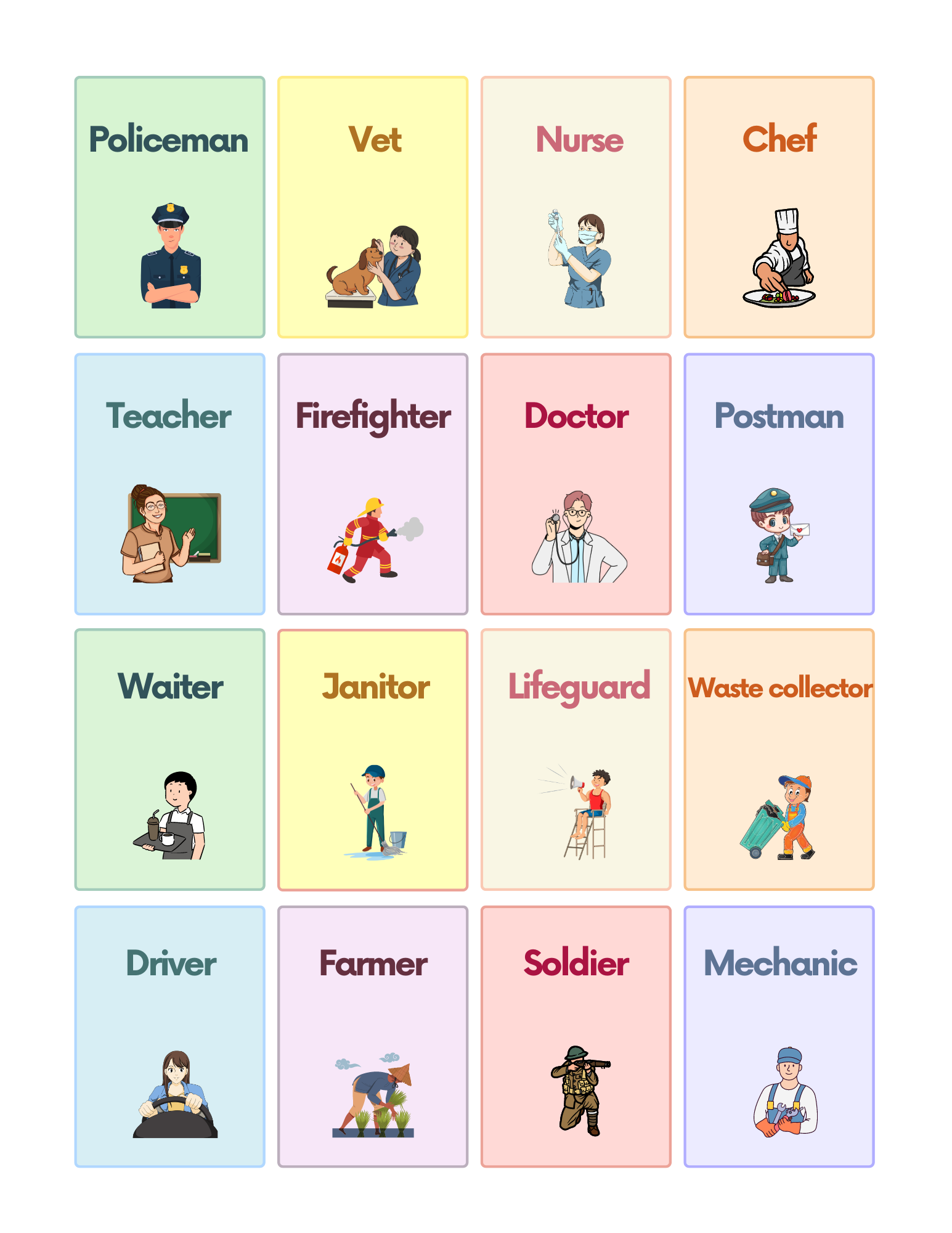 Community Helpers Flashcards Free Printable Free Prin Vrogue co