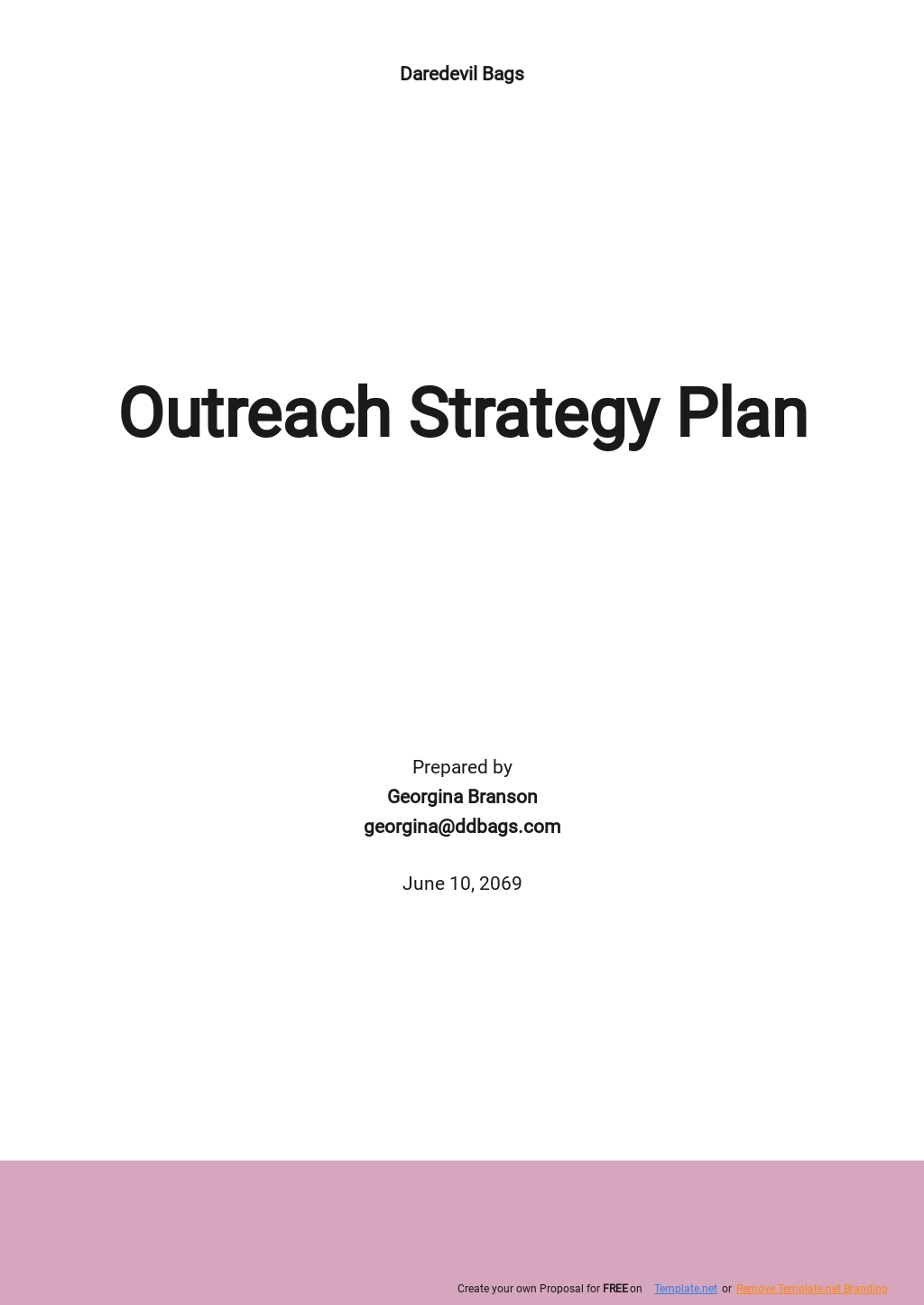 Community Outreach Plan Template Google Docs Word Apple Pages PDF 