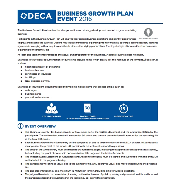 Company Growth Plan Template