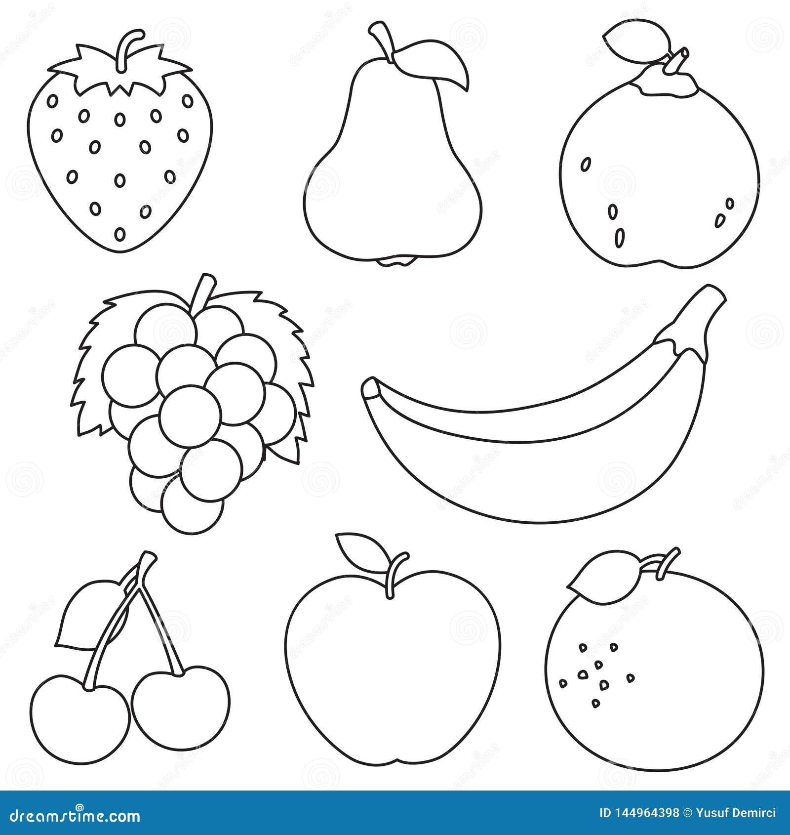 coloring pictures of fruits
