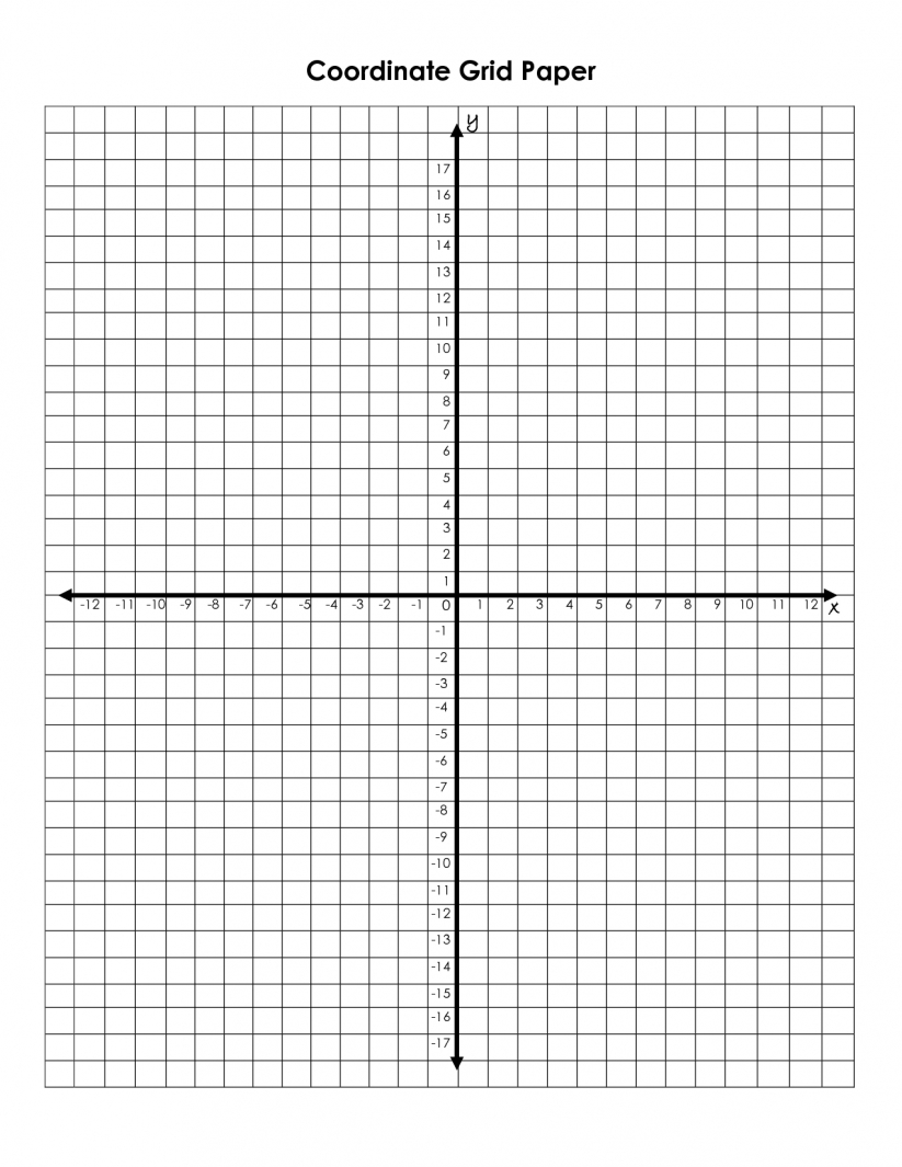 Coordinate Graph Printable Template Business PSD Excel Word PDF