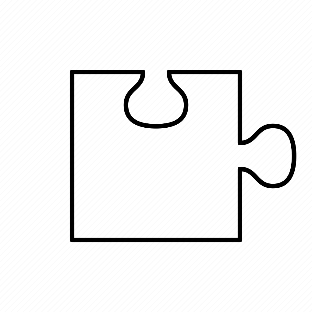 corner puzzle piece template