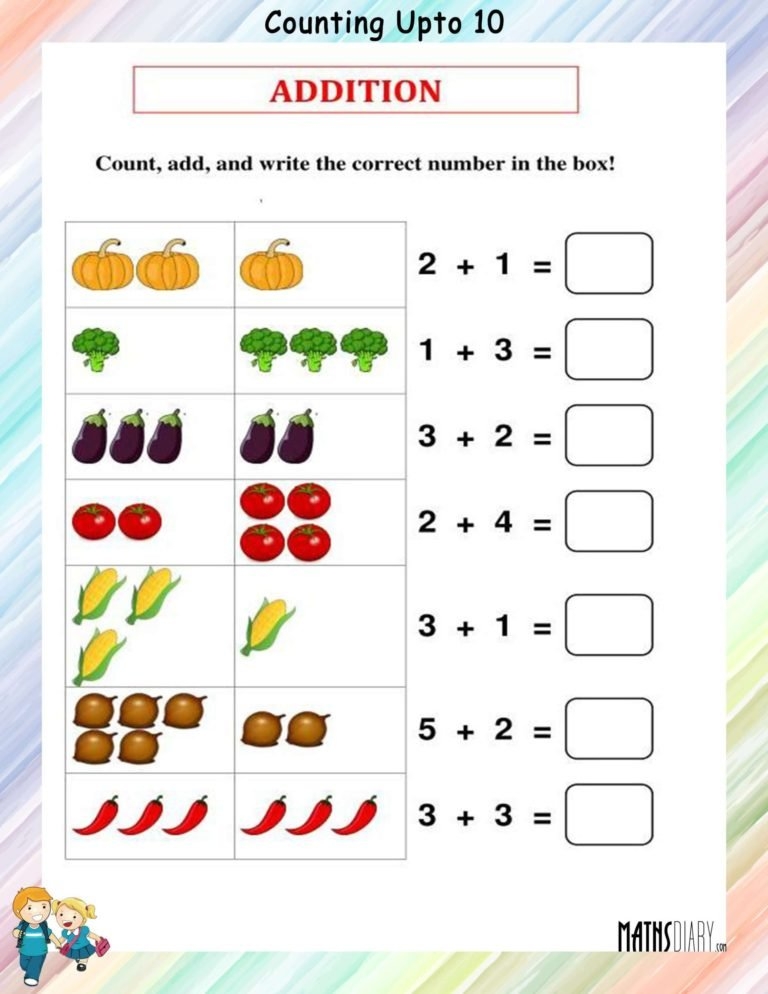 Counting Nursery Math Worksheets