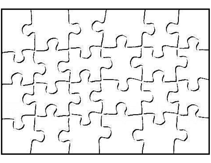  CRACKED Free Puzzle Template 30 Pieces