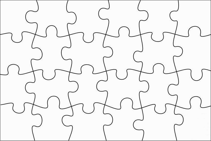  CRACKED Free Puzzle Template 30 Pieces