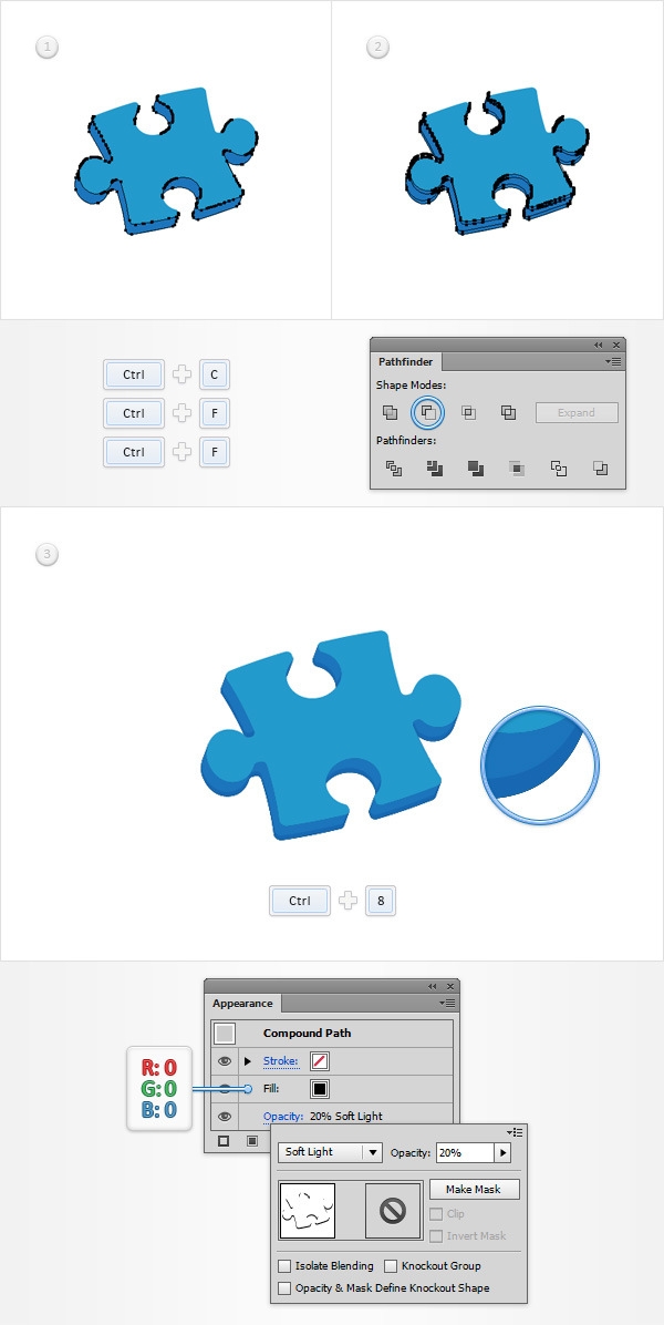 adobe illustrator puzzle template