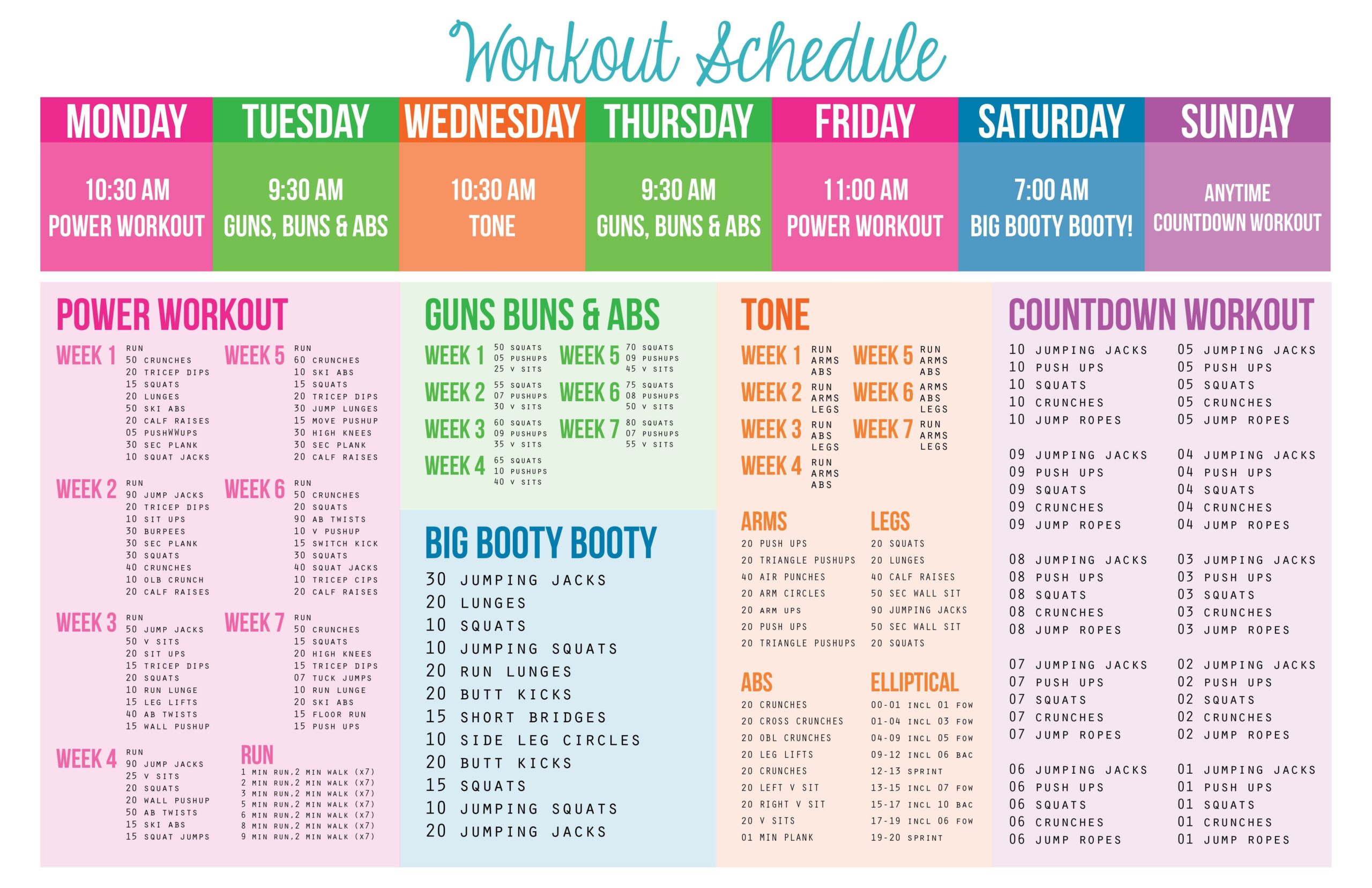 Create Your Own Workout Plan Template Workoutwalls Vrogue co