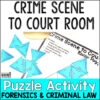 Crime Scene To Court Room Review Puzzle Activity Print Digital 