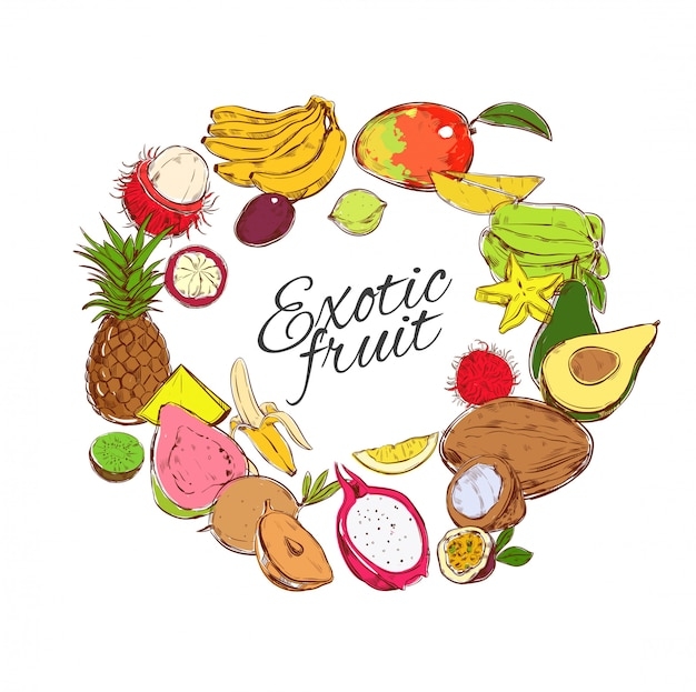 Cuban Fruits Vectors Illustrations For Free Download